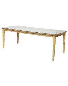 Marseille table, natural wood, natural, 100x220x76 cm