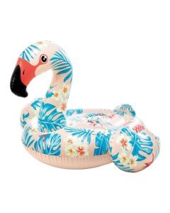 Komardare rrethore formë Flamingo, për fëmijë 3+ vjeç, PVC, rozë, 147x140x94 cm