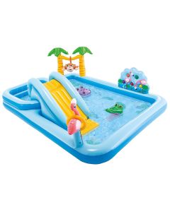 Children's play center pool Intex Jungle adventure, age 2+, PVC, blue, 244x98x71 cm