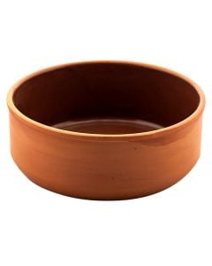 Tave balte rrethore, qeramike, kafe, 14,5x4 cm / 0.5L