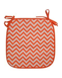 Outdoor cushion, 100% polyester, orange, 38x38x2 cm