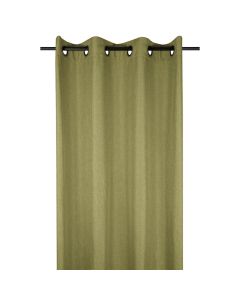 Bea full curtain with rings, polyester, khaki, 140x260 cm