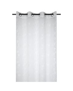 Veil curtain with rings Artemisia, polyester, white, 140x260 cm