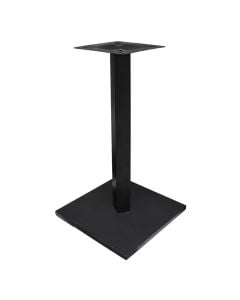 Table base square, metalic, black, 40x40x72 cm