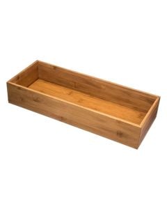Drawer organizer, bamboo, brown, 15x38xH7 cm