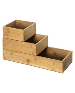 Organizer shelf, bamboo, brown, 15x38xH20.7 cm