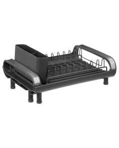 Etira extendable dish drainer, PP, black, 20x49xH13 cm