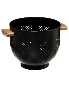 Kullesë makarona/pasta, metal, e zezë, Dia.20xH18.5 cm
