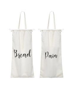 Bread basket, cotton, white, 29x52.5 cm
