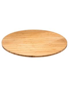 Rotating serving tray, bamboo, brown, Dia.50xH2.8 cm
