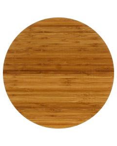 Turntable serving tray, bamboo, brown, Dia.35xH3 cm