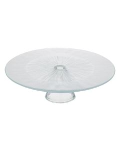 Elise Cake/Pastry Stand, glass, transparent, Dia.28xH8.5 cm