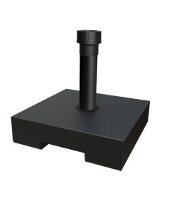 Bazament çadre ambjenit D.21-52 mm, mbushje me beton, e zezë, 40x40 cm / 30kg