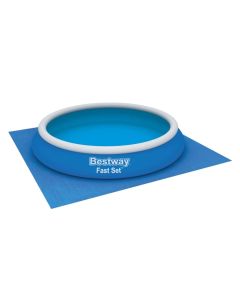 Square pool liner, polyethylene, blue, 4.88x4.88 mt