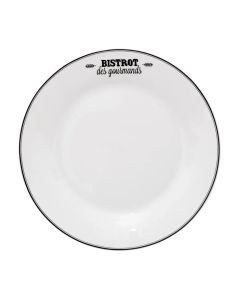 Dessert plate Bistrot, porcelain, white, Dia.20 cm