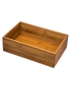 Drawer organizer, bamboo, brown, 15x23xH7 cm