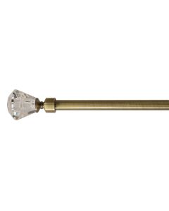 Shufër perde me zgjatim fundore qelqi, metalike, argjendi, Dia.25/28mm / 160-300 cm