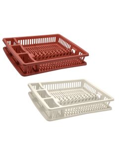 Dish strainer, plastic, different colors, 36.5x46 cm