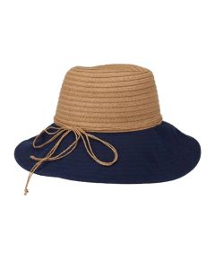 Kapele plazhi për femra, poliestër, blu/kafe, 41 cm