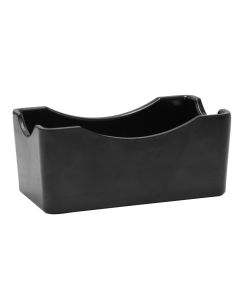 Sugar holder, melamine, black, 6.5x12xH5 cm