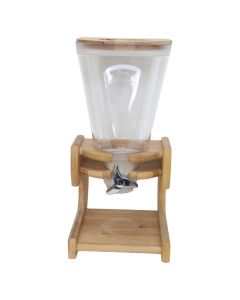 Cornflex dispenser, wood/melamine, brown, 23x30xH48 cm / 5.5 Lt