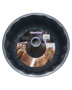 Cake pan/pan, metal, gray, Dia.26xH8.5 cm