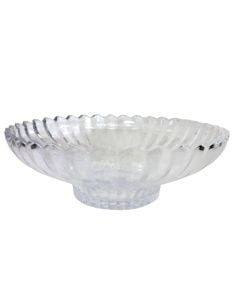 Bonbonjere/frutjere, qelq, transparente, Dia.31xH10.5 cm