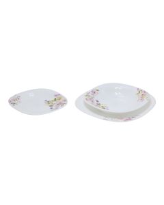 Set pjatash (PK 18), qeramikë, e bardhë, Dia.19/dia.21/dia.25 cm