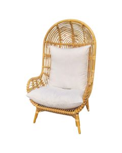 Relax chair Solana, rattan, natural brown, 90x105xH150 cm