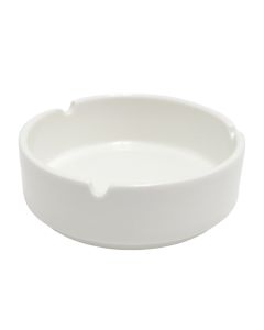 Ashtray, porcelain, white, Dia.4xH3 cm