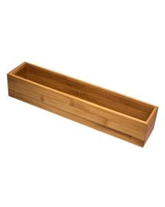 Shelf organizer, bamboo, natural, 8x38xH7 cm
