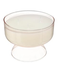 Qiri aromatik me mbajtese qelqi, arome Vanilje, ngjyre e badhe, D13xH10 cm