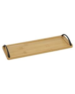 Serving tray, bamboo, brown, 11.5x32 cm