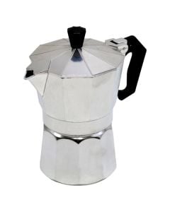 Coffee maker Moka 3 cup, stainless, silver, Dia.8xH13 cm