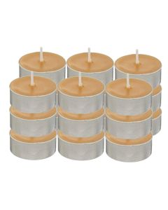 T Light candle Hugo, paraffin, yellow, Dia.3.7x1.5 cm