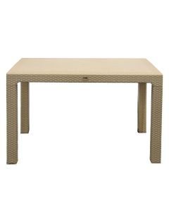 Rectangular table, plastic, cappuccino,