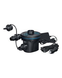 Electric inflatable pump Bestway 12V, plastic, black, 11.3x10.1x10.7 cm / 490 L/min