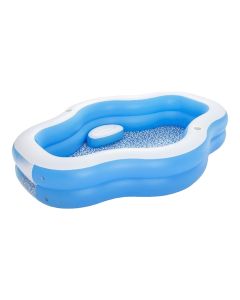 Circular family pool with seating Bestway, PVC, blue, 198x270xH51 cm / 821 Lt