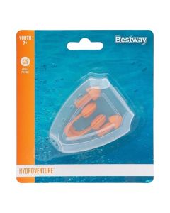 Bestway Water Nose and Earmuffs, Plastic, Orange, 7+ Years