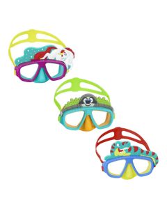 Maske noti per femije Bestway, polikarbonat/plastike, 3 dizajne te ndryshme, 3+ vjeç