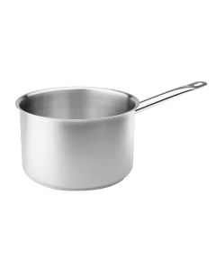 Tenxhere e thellë me induksion me një dorezë, inoks 18/10, argjend, Dia.18xH12cm/3.5L