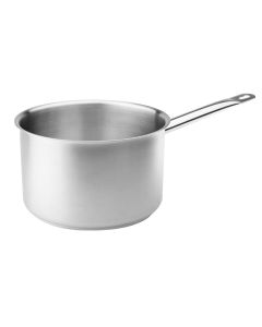 Tenxhere e thellë me induksion me një dorezë, inoks 18/10, argjend, Dia.20xH13cm/4L