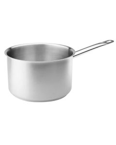 Tenxhere e thellë me induksion me një dorezë, inoks 18/10, argjend, Dia.24xH15cm/6.7L
