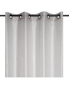 Linwood net curtain with rings, polyester, light grey, 140x260 cm