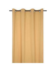 Windsor full curtain with rings, cotton, curry, 140x260 cm