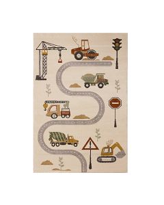 Tapet Bond, polipropilen, krem/gri, 133x190 cm