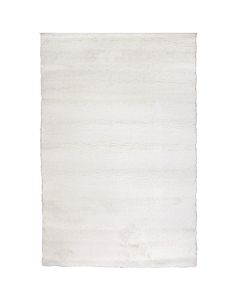 Carpet Parma Shaggy,  polypropylene + frieze, white, 200x300 cm