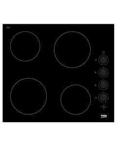 Pianur BEKO HIC64102, 5800W, xham i tempëruar, 4 vatra gatimi, 6 nivele gatimi, me timer, 58x51 cm