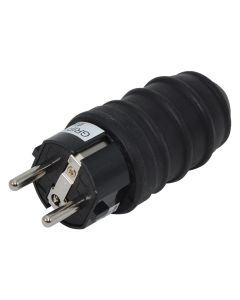 Shuko plug, gummed, 16 A, IP44