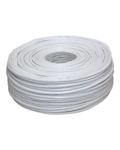 Kabëll koaksial, RG59, i bardhë, bakri 0.81x0.5mm, CCS/A